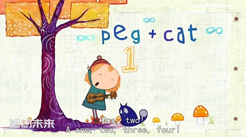 美国数学英语启蒙动画片《佩格和小猫 Peg+Cat》全4季下载 mp4/1080p/英语带字幕百度网盘下载